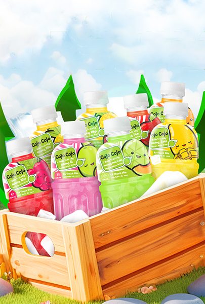 cojo cojo, nata de coco, nước ép trái cây có thạch, nước ép trái cây