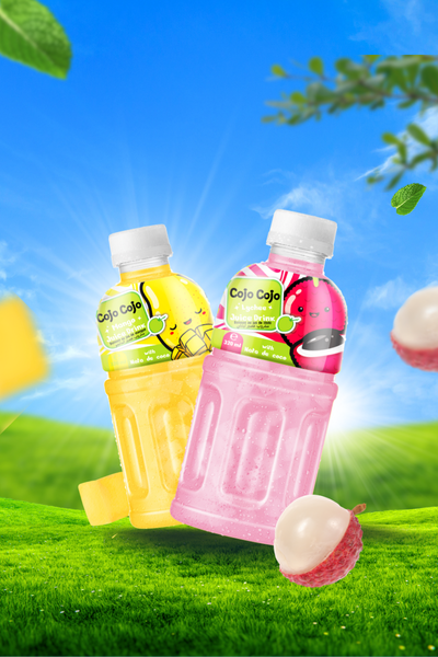 cojo cojo, nata de coco, nước ép trái cây có thạch, nước ép trái cây
